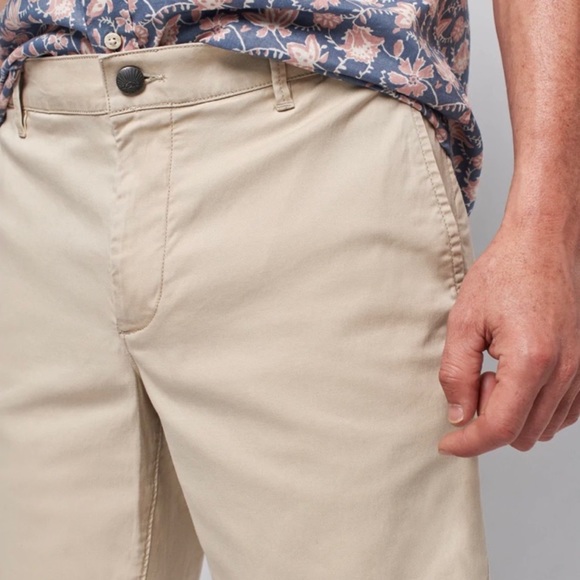 Faherty Island Life Short Mens 38 Organic Cotton Blend Tan Color With Pockets - Picture 14 of 16